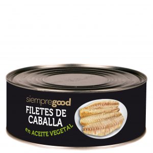 SIEMPREGOOD - FILETES DE CABALLA EN ACEITE VEGETAL