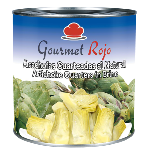 GOURMET ROJO - ALCACHOFAS CUARTEADAS AL NATURAL HORTAMED