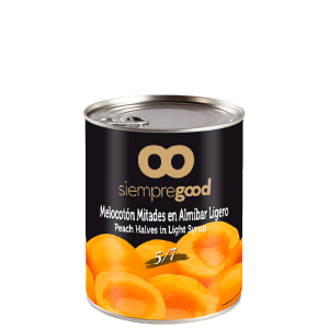 SIEMPREGOOD - MELOCOTON MITADES EN ALMIBAR LIGERO 5-7 EXTRA - HORTAMED